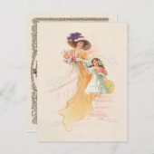 ファッシビクトリアンャルな母子休日 シーズンポストカード (正面/裏面)