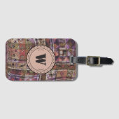 ファッショナブルなアフリカの抽象芸術部族 ラゲッジタグ (正面横)