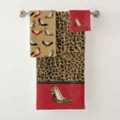 ファッショナブルなジャガースティレットヒール2バスタオルセット バスタオルセット (インサイチュ)