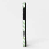 ファッショナブルなセージのシェブロンとグレーレース Case-Mate iPhoneケース (裏面/左)