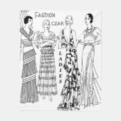 ファッショナブルなツァーシンプル、、シックなレディース フリースブランケット (正面)