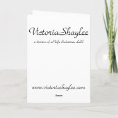 ファッショナブルなハロウィーン子猫 カード (裏面)