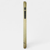 ファッショナブルなヒョウ柄の背景名前をカスタムする iPhoneケース (左側)