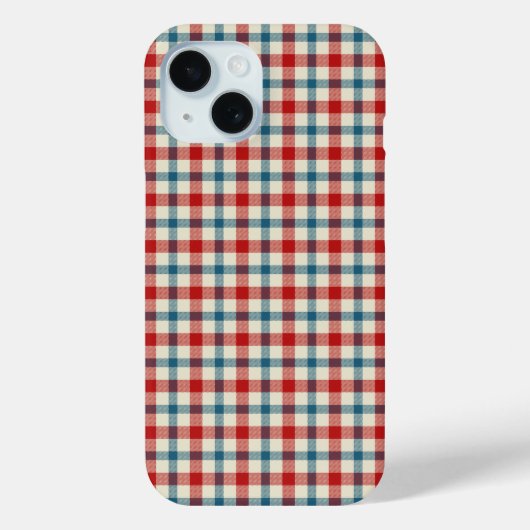 ファッショナブルなプレイド Case-Mate iPhoneケース (裏面)