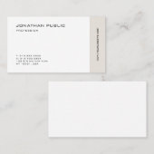 ファッショナブルなミニマルプロフェッショナルクエレガントリーン 名刺 (正面/裏面)