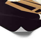 ファッショナブルな女の子のコラージュポップ・アートの:アート ポスター (角)