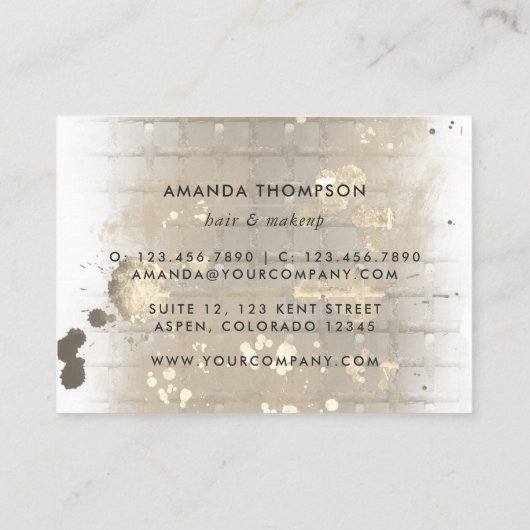 ファッショナブルな自撮り娘 名刺 (裏面)