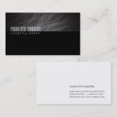 ファッショナブルな質感 名刺 (正面/裏面)
