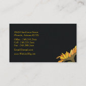 ファッショナブルひまわりプロフェッショナル 名刺 (裏面)