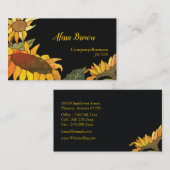 ファッショナブルひまわりプロフェッショナル 名刺 (正面/裏面)