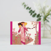 ファッショナブルアールデコレディバラガーデン ポストカード (スタンド正面)