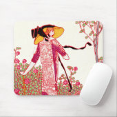 ファッショナブルアールデコレディバラガーデン マウスパッド (マウス)