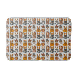 ファッショナブルウェルシュコーギー犬 バスマット