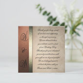 ファッショナブルスタイリッシュかつ結婚サンキューカード サンキューカード (スタンド正面)