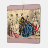 ファッショナブルビクトリアンレディース セラミックオーナメント (左)