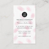 ファッショナブルフィットネスインストラクターガール 名刺 (裏面)