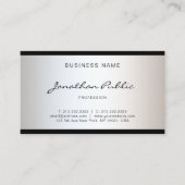 ファッショナブルモダンミニマルデザインシンプルグラム 名刺 (正面)