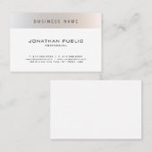 ファッショナブルモダンミニマルプロフェッショナル平野 名刺 (正面/裏面)