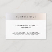 ファッショナブルモダンミニマルプロフェッショナル平野 名刺 (正面)