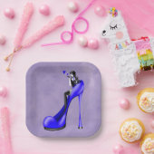 ファッショナブルレディーインスティレット紙プレート ペーパープレート (パーティー)