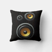 ファッショナブルレトロ木目スピーカートリオ クッション (裏面)