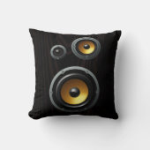 ファッショナブルレトロ木目スピーカートリオ クッション (正面)