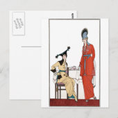 ファッショナブルヴィンテージアフタヌーンティー ポストカード (正面/裏面)