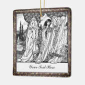 ファッショナブルヴィンテージレディースセラミックオーナメント セラミックオーナメント (左)