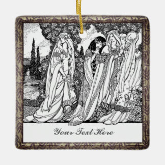 ファッショナブルヴィンテージレディースセラミックオーナメント セラミックオーナメント