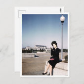 ファッショナブル女性、ユニオン駅、ワシントンDC ポストカード (正面/裏面)