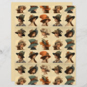 ファッショナブル帽子レディースSCV 3 (正面/裏面)