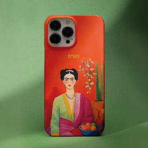 ファッショナブル抽象芸術オレンジフリダカーロポートレート iPhone 16 PROケース