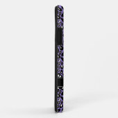 ファッショナブル紫ヒョウ柄とレース Case-Mate iPhoneケース (裏面/右)