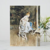 ファッショナブル美しいが鏡で自分を称賛 カード (スタンド正面)