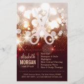 ファッショナブル美容師-金ゴールドグリッタースパークル チラシ (裏面)