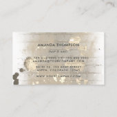 ファッショナブル自撮りガールビジネスカード 名刺 (裏面)