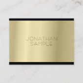 ファッショナブル金ゴールドルックプロフェッショナルラグジュアリー 名刺 (正面)
