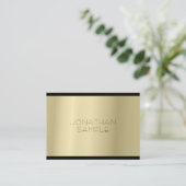 ファッショナブル金ゴールドルックプロフェッショナルラグジュアリー 名刺 (スタンド正面)