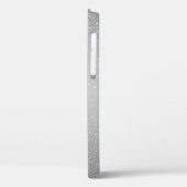 ファッショナブル銀グリッターグレー書名 Case-Mate iPhoneケース (裏面 / 左)