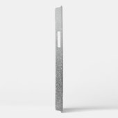 ファッショナブル銀グリッターグレー書名 Case-Mate iPhoneケース (裏面 / 右)