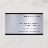 ファッショナブル銀ルックシンプループロフェッショナル 名刺 (正面)