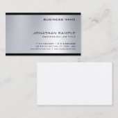 ファッショナブル銀ルックシンプループロフェッショナル 名刺 (正面/裏面)