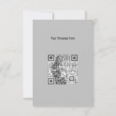 ファッショナブル黒踊りガールシルエット カード (裏面)