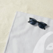 ファッショナブル黒踊りガールシルエット ビーチタオル (インサイチュ)