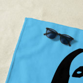 ファッショナブル黒踊りガールシルエット ビーチタオル (インサイチュ)