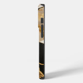 ファッショナブル黒金ゴールド大理石 Case-Mate iPhoneケース (裏面 / 左)