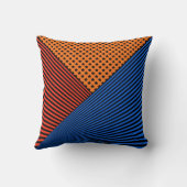 ファッショナブル3色複合パッチワークパターン クッション (裏面)