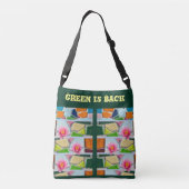 ファッショナブル・ウォーター・リリー クロスボディバッグ (裏面)