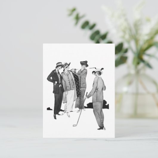 ファッショナブル・レディースゴルフ1911 ポストカード (スタンド正面)