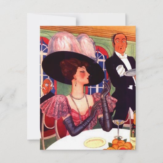 ファッショナブル·レディーズ·ナイト·アウト·パーティの招待状 招待状 (正面)